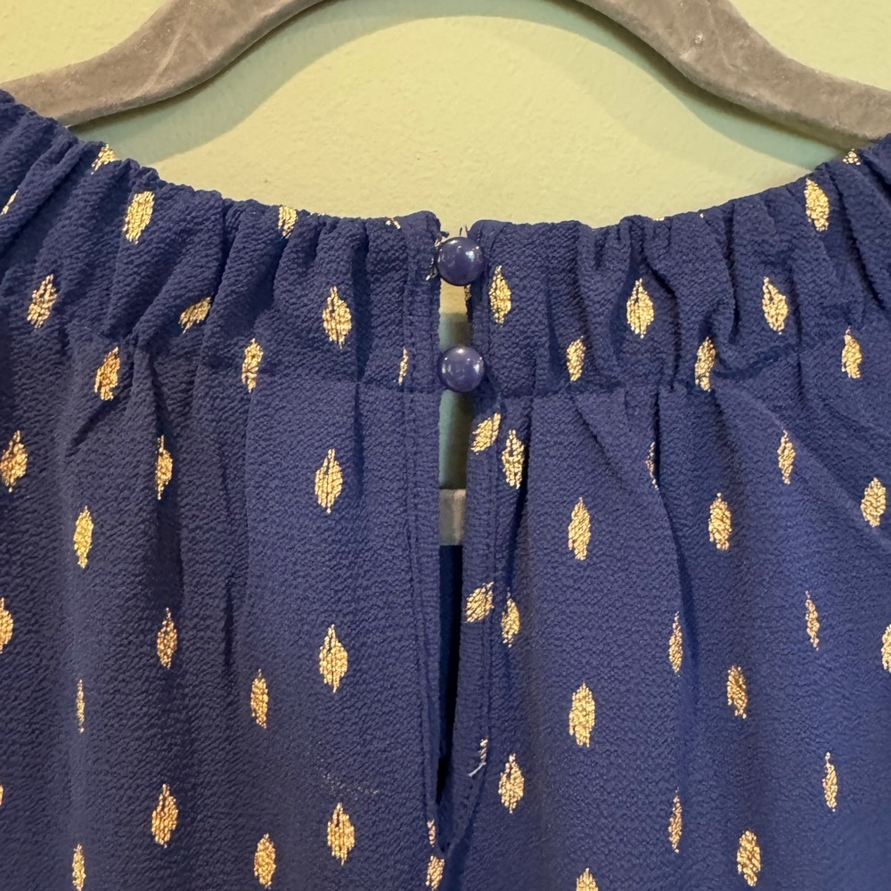 JUICY COUTURE tank dress with gold shimmer polka dots - Picture 13 of 14
